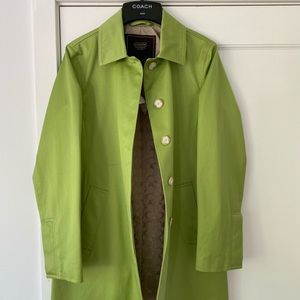 Coach Sateen Walking Trench Coat